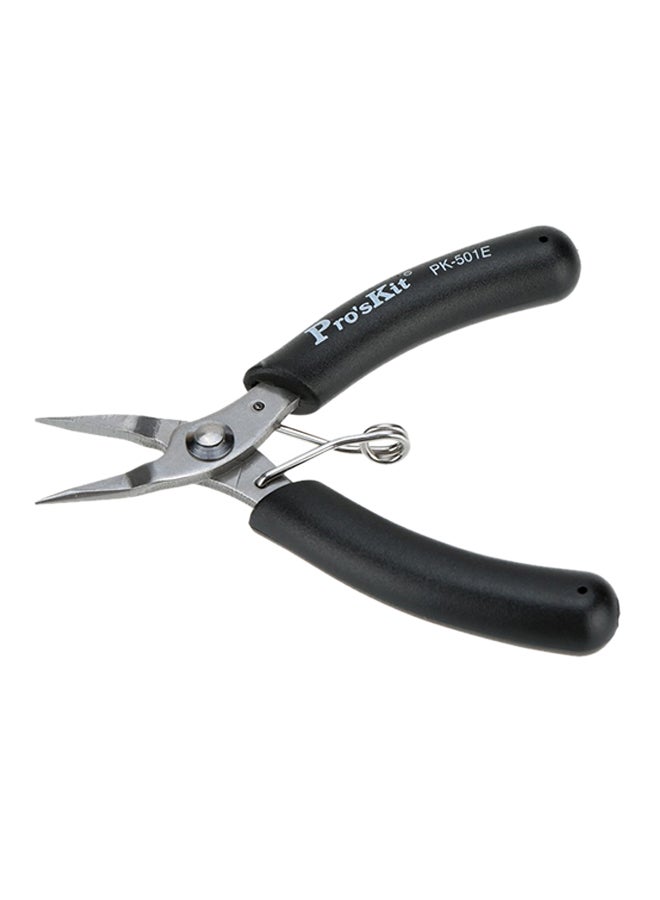 Anti-Corrosion Needle Nose Plier Black/Silver 10cm
