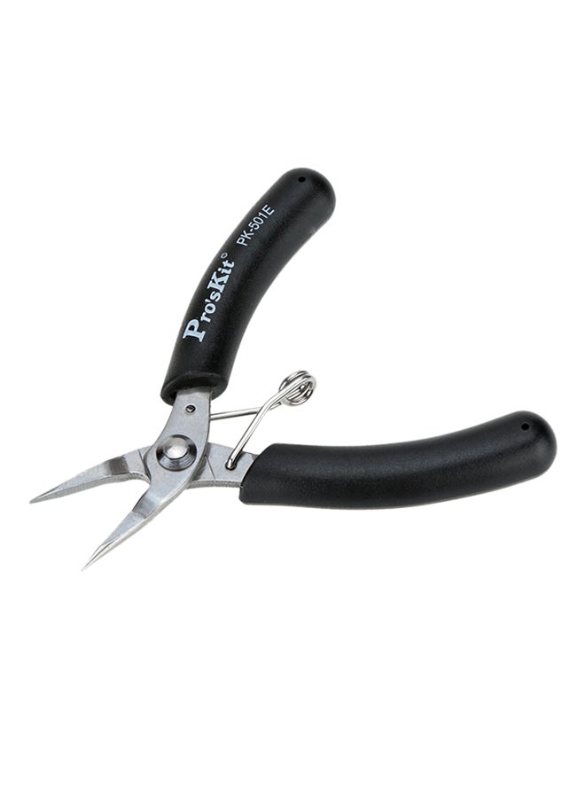 Anti-Corrosion Needle Nose Plier Black/Silver 10cm