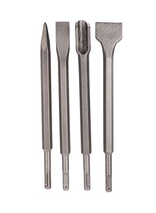 4-Piece SDS Plus Chisel Set Silver 250mm - v1550124175/N20979656A_1