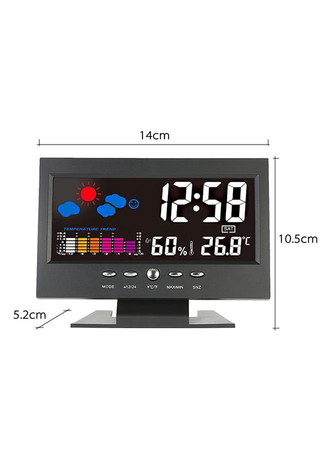 Generic LCD Digital Temperature Humidity Meter Black 10.5x6.5x1.5cm  - Image 3