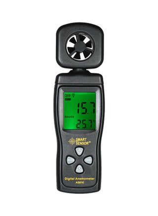 مقياس رقمي متري صغير لسرعة الرياح بشاشة LCD وإضاءة خلفية أسود 16.5x5x2.7Ø³Ù†ØªÙŠÙ…ØªØ± - v1550124193/N20979689A_1