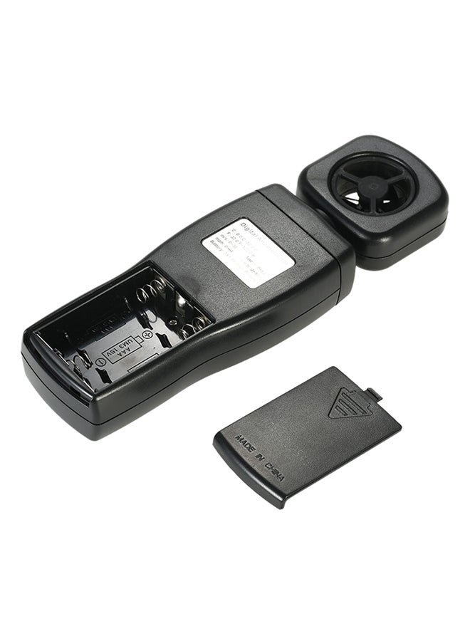SMART SENSOR Mini LCD Digital Wind Speed Meter With Backlight Black 16.5x5x2.7centimeter  - Image 2