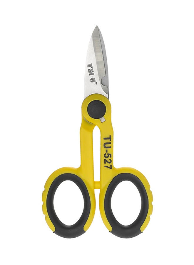 TNI-U Steel Shears Cut/Strip Electrical Wire With Wire Cutting Notch Yellow/Silver/Black 14.5centimeter  - Image 2
