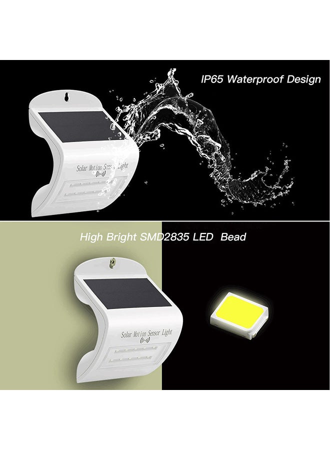Solar Powered LED Radar Motion Smart Sensor Light White 13.8x10x16.9cm