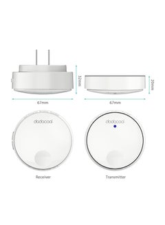 dodocool Self-Powered Wireless Doorbell Kit White 7.87x4.41x2.95inch  - Image 4