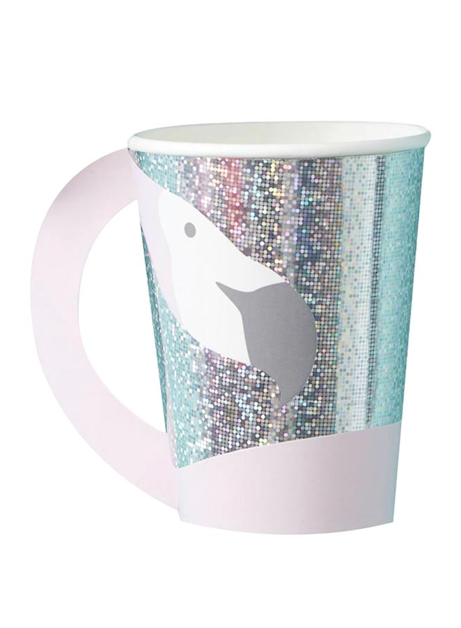 Ginger Ray - 8-Piece Flamingo Designed Cups GV-918 33cm - Image 1