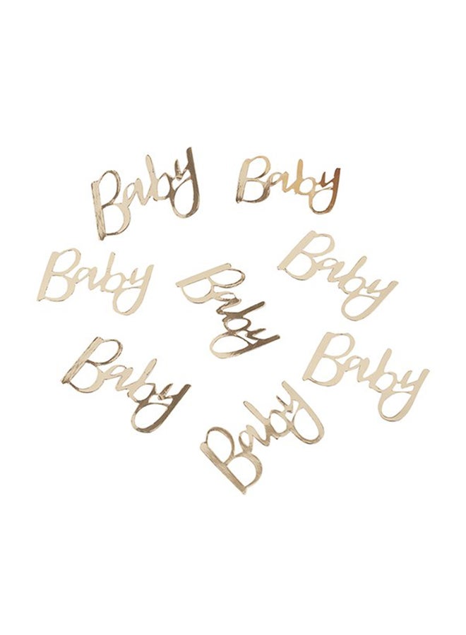 Ginger Ray Oh Baby! Gold Foiled Baby Confetti - Image 1