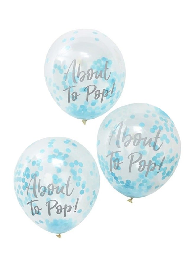 Ginger Ray 3-Piece Printed Confetti Balloon Set 12inch