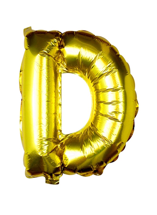Ginger Ray Foil Letter D Party Balloon PM-254 16inch  - Image 1