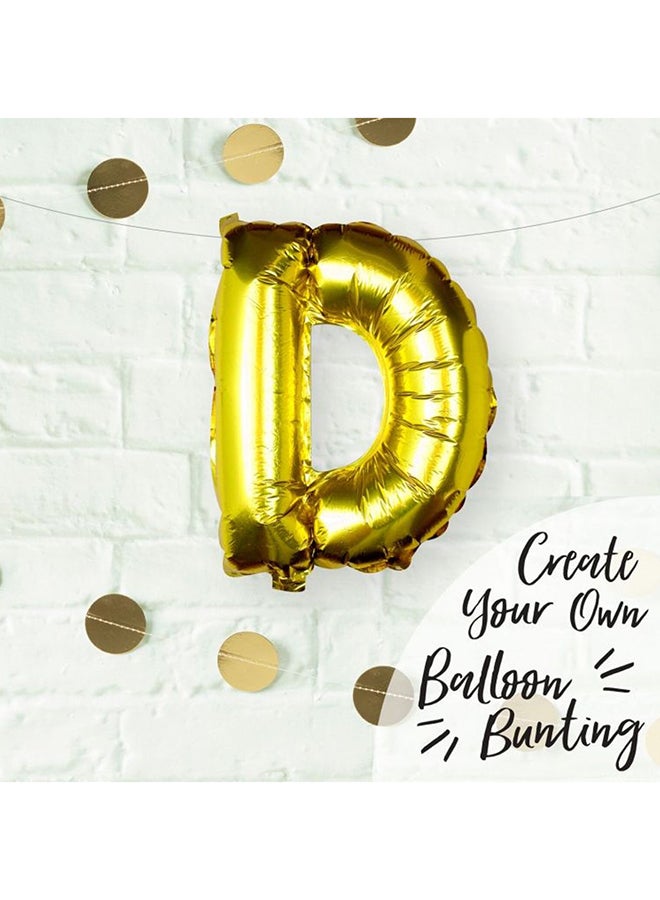Ginger Ray Foil Letter D Party Balloon PM-254 16inch  - Image 2