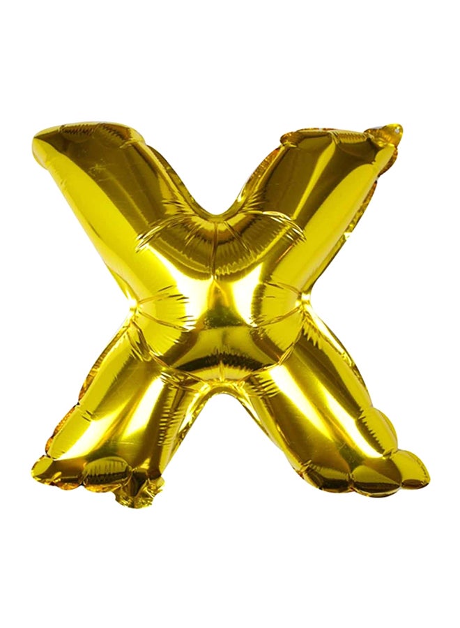 Ginger Ray Alphabet X Shape Foil Balloon 16inch - Image 1