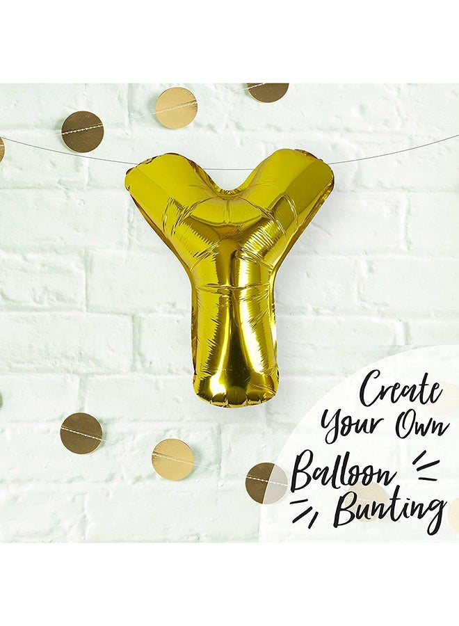 Ginger Ray 16-Inch Foil Letter Y Balloon 23cm - Image 2