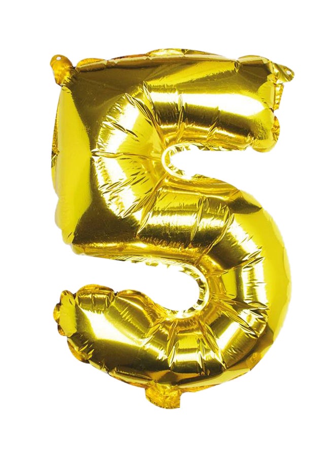 Ginger Ray 16-Inch Foil Number 5 Balloon 33cm - Image 1