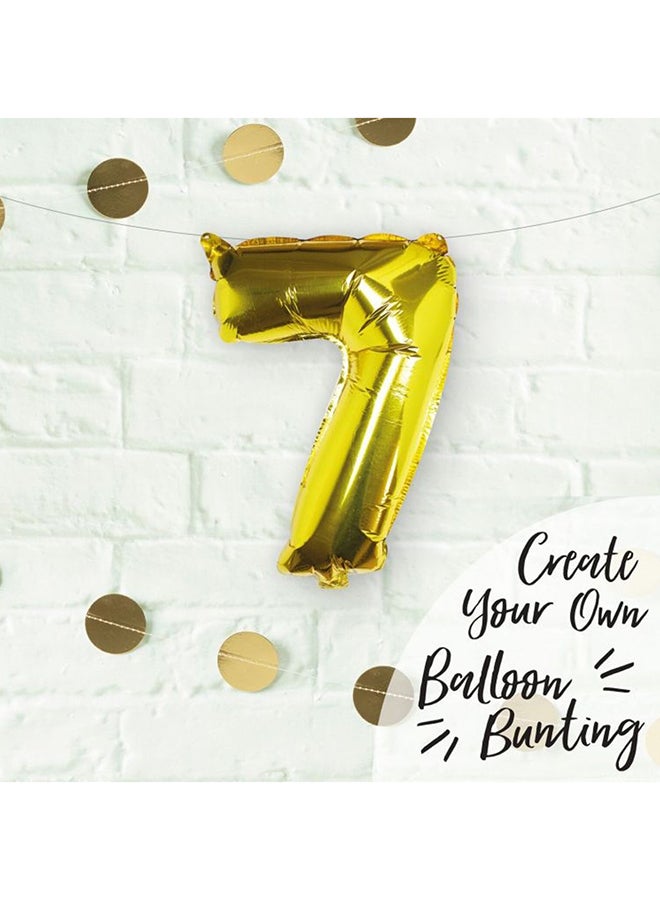 Ginger Ray 16-Inch Foil Number 7 Balloon 2meter - Image 2