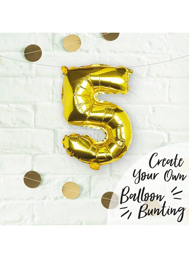 Ginger Ray 16-Inch Foil Number 5 Balloon 33cm - Image 2