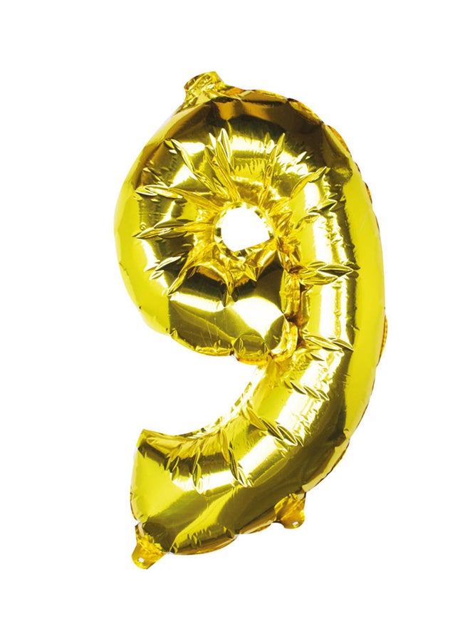 Ginger Ray 16-Inch Foil Number 9 Balloon 20 x 11cm  - Image 1