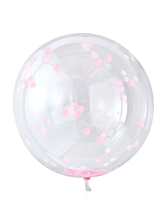 Ginger Ray 3-Piece 36-Inch Confetti Orb Balloons 30 x 4.5cm - Image 1