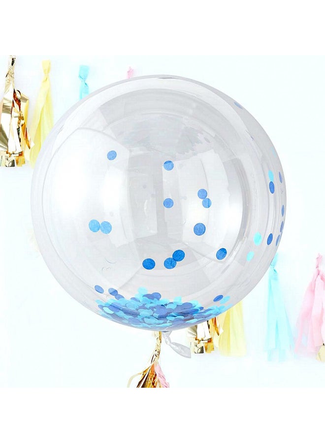 Ginger Ray 3-Piece 36-Inch Confetti Orb Balloons 11 x 8.5cm - Image 2