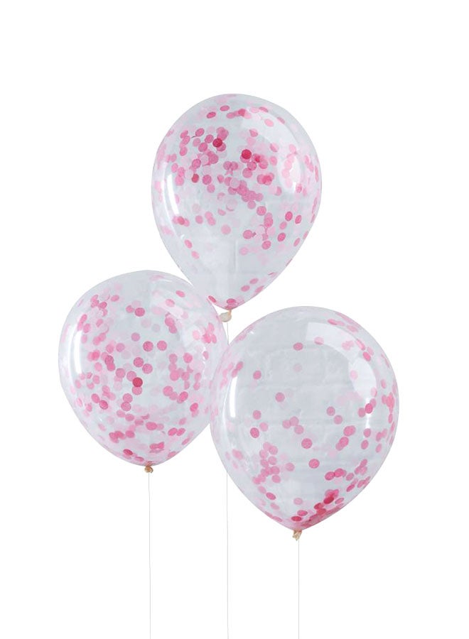 Ginger Ray 5-Piece Pick And Mix Confetti Filled Party Balloon Set PM-198 33cm - Image 1