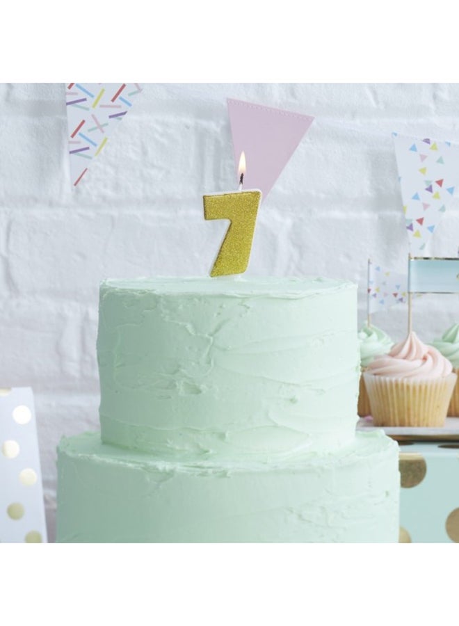 Ginger Ray Number 7 Candle  - Image 2