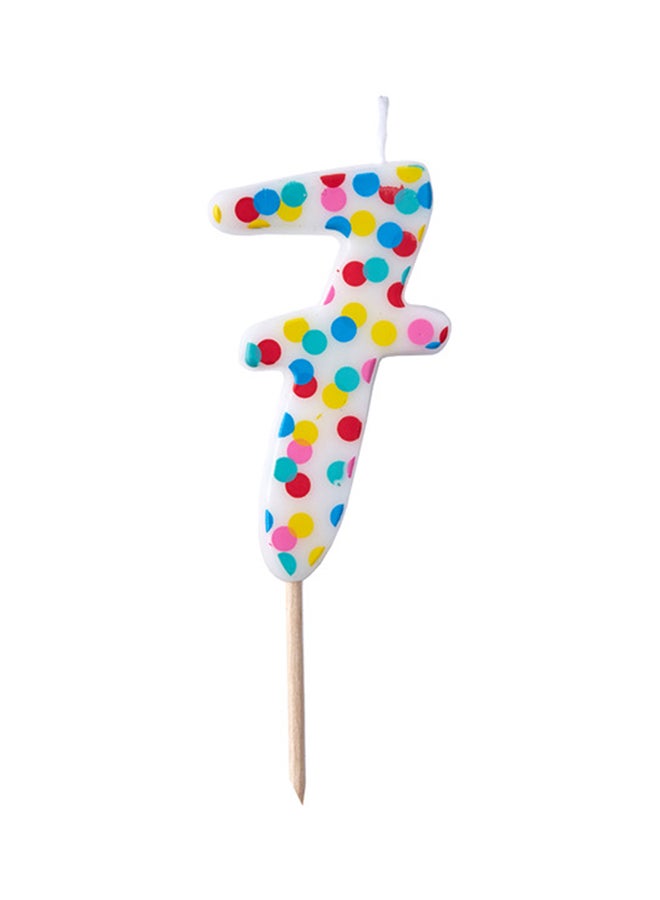 Ginger Ray Pick And Mix Birthday Candle Number 7  - Image 1