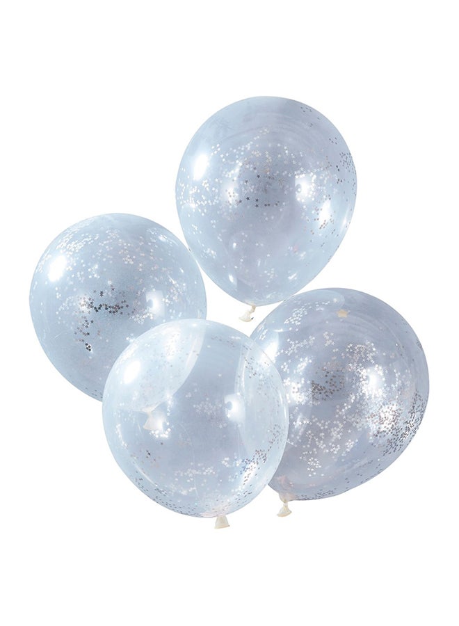 Ginger Ray Pack Of 5 Confetti Balloons 10 x 75cm - Image 1