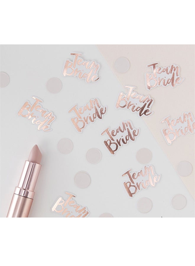 جينجر راي قصاصات ورق ملونة بنمط مطبوع لعبارة "Team Bride" باللون الوردي - Image 2