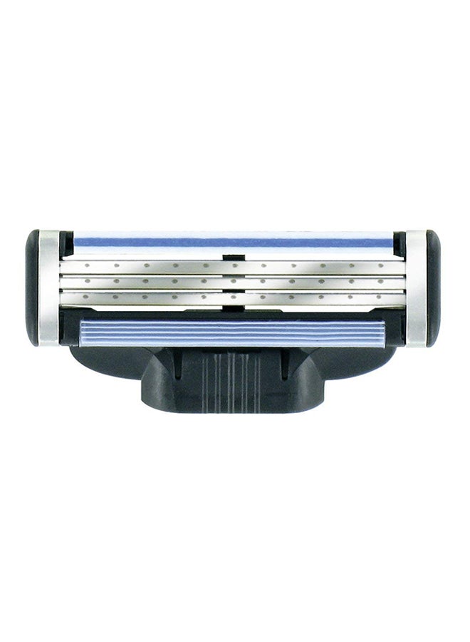 Gillette Mach3 Razor Refill Cartridges, 8 Count Blue/Silver - Image 2