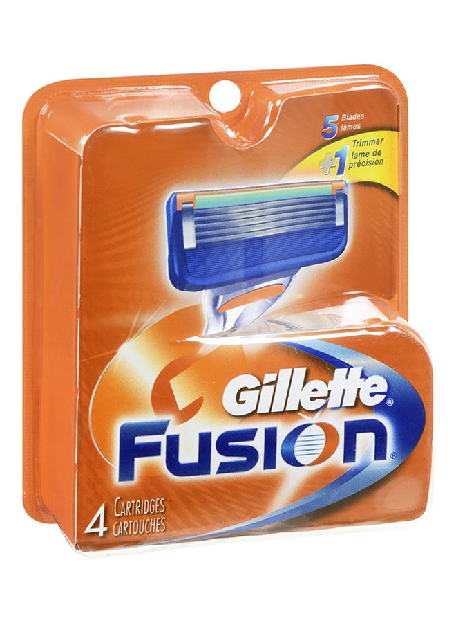Gillette Fusion  Razor Blades Orange/Silver - Image 2