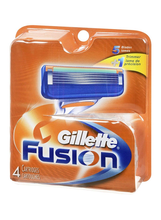 Gillette Fusion  Razor Blades Orange/Silver - Image 3