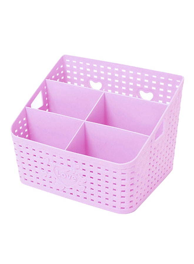 شاربدو سلة تنظيم بلاستيكية من 5 فتحات أرجواني 19.3x16x14سم