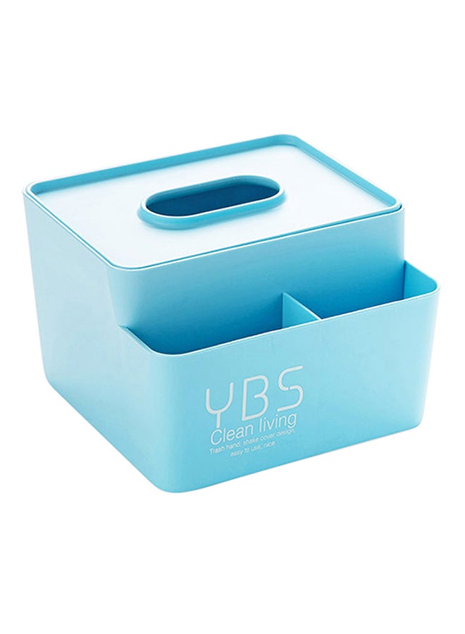 Sharpdo Multiple Compartment Tissue Box Blue 14x11x10cm 