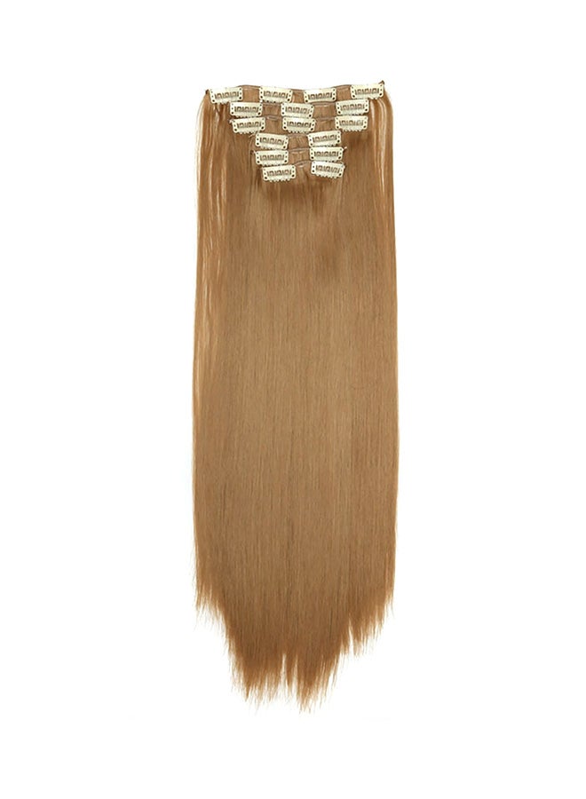 Sharpdo Long Straight Clip-In Hair Extension Brown 61cm
