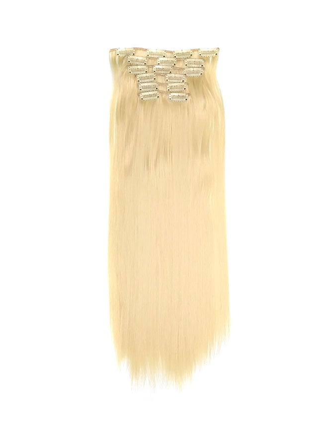 Sharpdo Long Straight Clip-In Hair Extension Beige 61cm