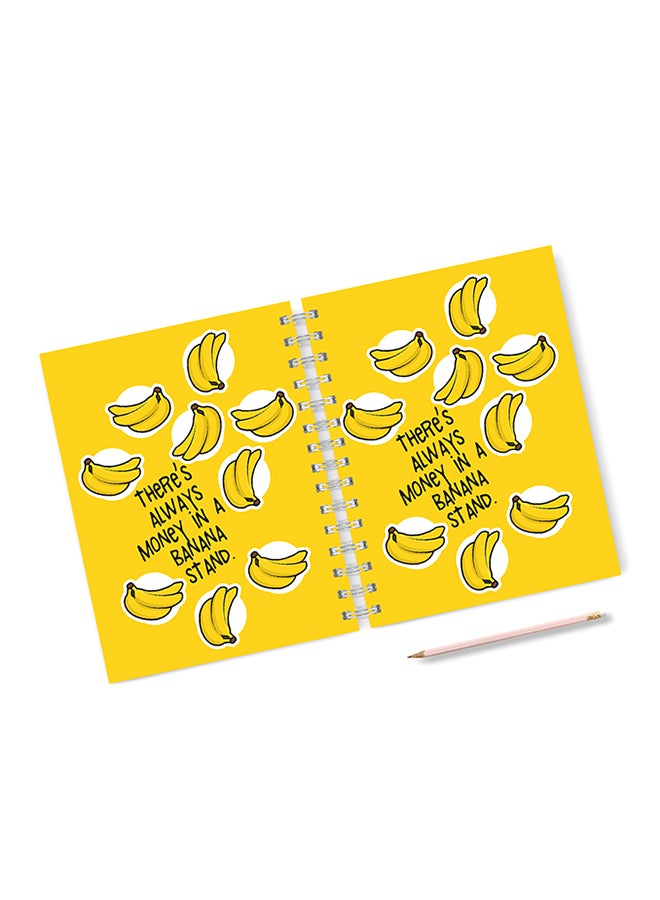 A4 There's Always Money In A Banana Stand Notebook Multicolour