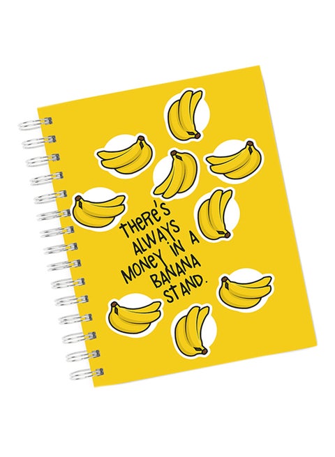 A4 There's Always Money In A Banana Stand Notebook Multicolour