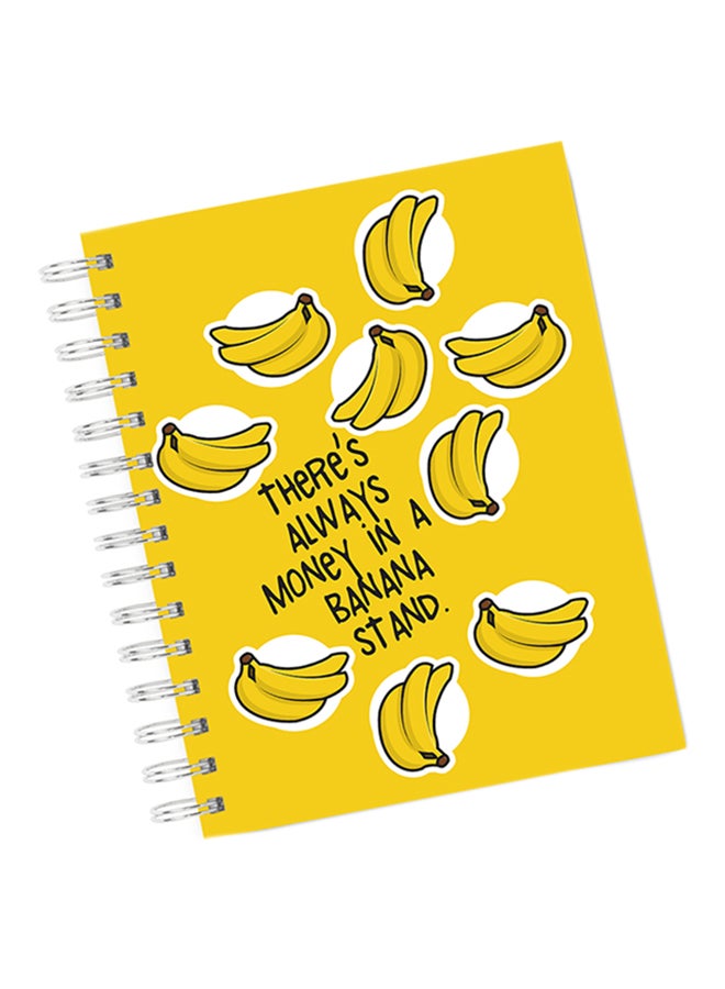 A4 There's Always Money In A Banana Stand Notebook Multicolour