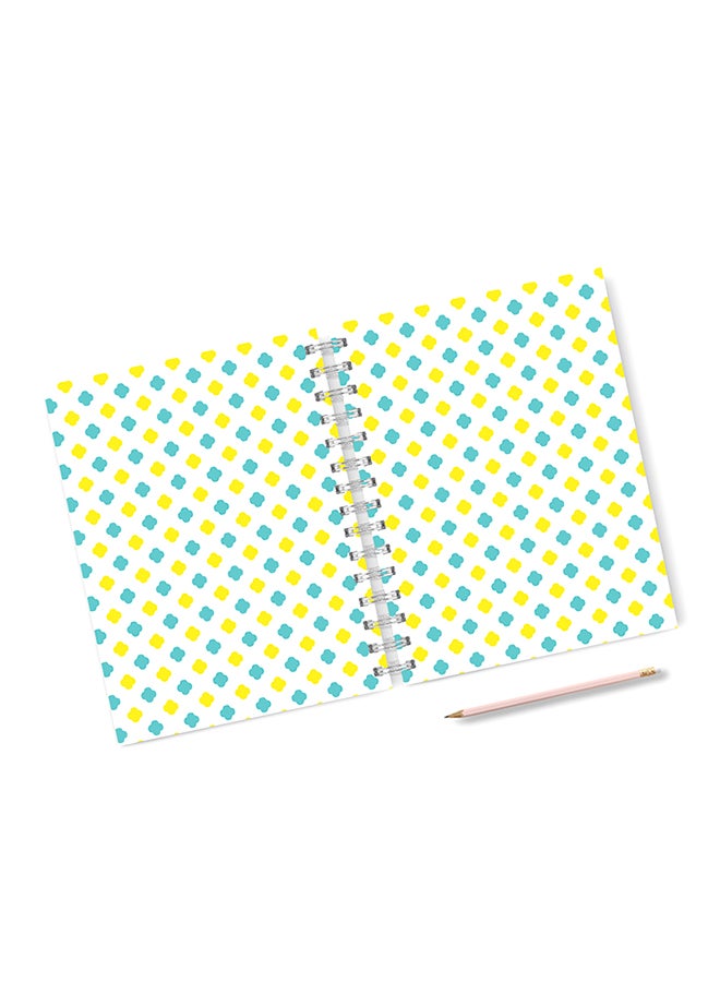 A4 Geometry Architectural Notebook Blue/Red/White