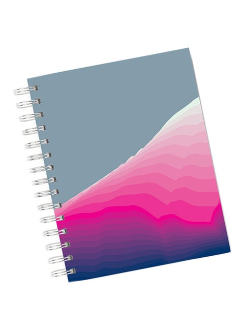 A4 Waves Minimalist Notebook Multicolour