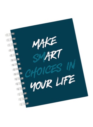 A4 Make Smart Choices In Your Life Notebook Blue - v1550142311/N20970584A_1