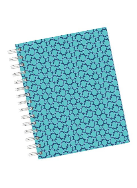 A4 Geometry Architectural Style Notebook Blue