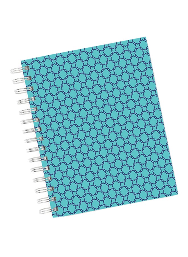 A4 Geometry Architectural Style Notebook Blue