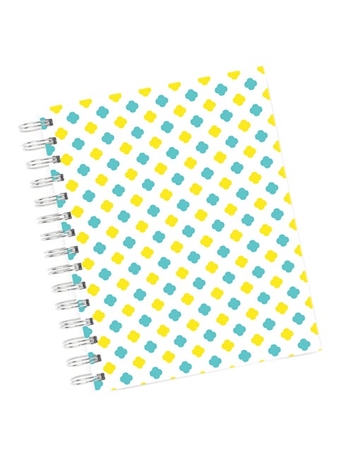 A4 Geometry Architectural Notebook Blue/Red/White