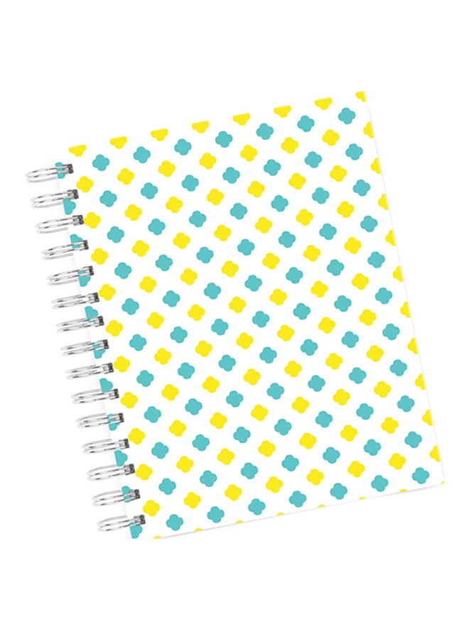 A4 Geometry Architectural Notebook Blue/Red/White