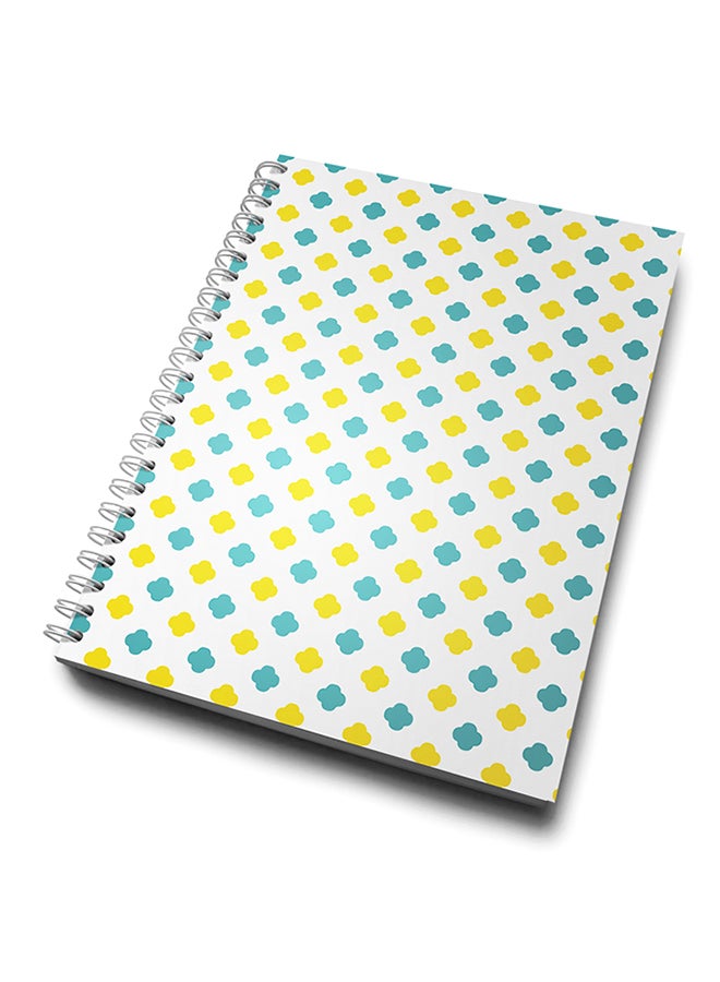 A4 Geometry Architectural Notebook Blue/Red/White