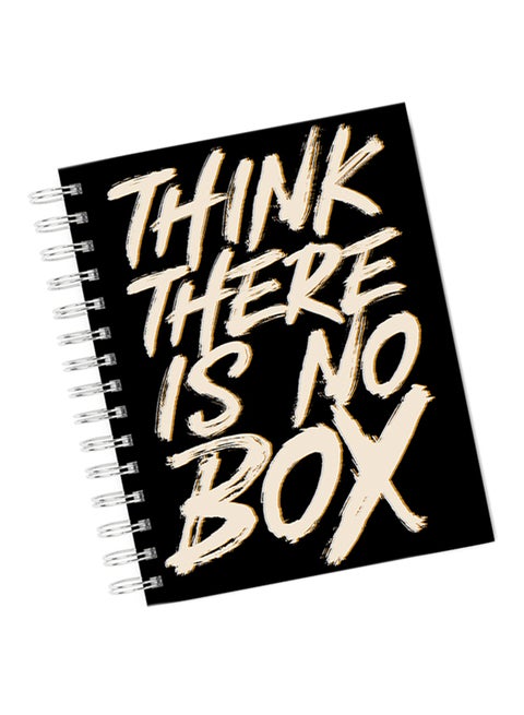 A4 Think There Is No Box Notebook Black