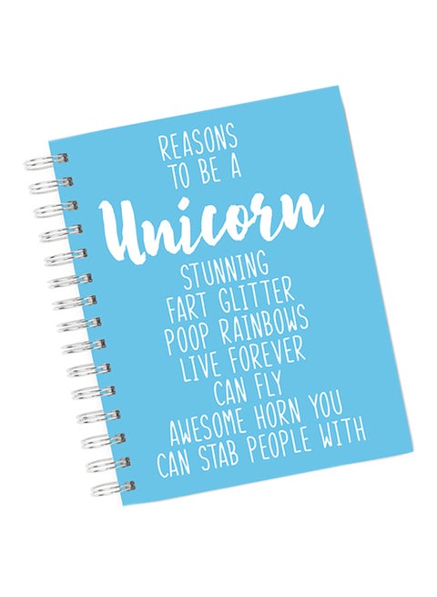 A4 Reason To Be A Unicorn Notebook Blue