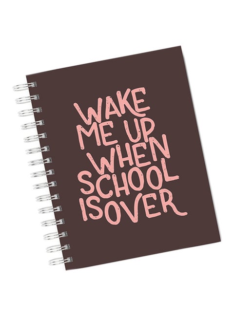 A4 Spiral Notebook Brown