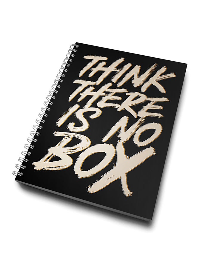 A4 Think There Is No Box Notebook Black