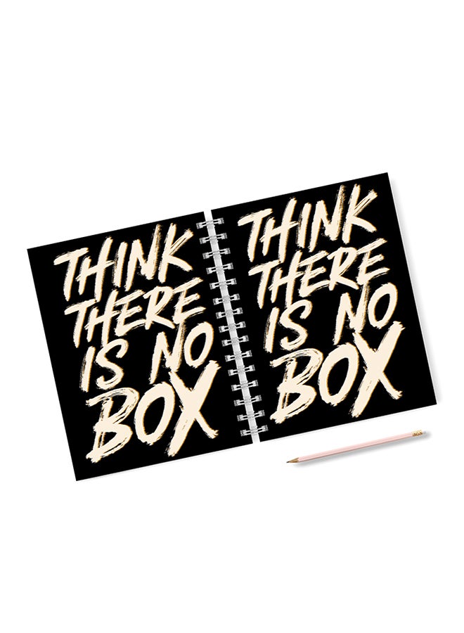 A4 Think There Is No Box Notebook Black